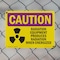 Signmission Radiation & Laser Sign, 7 in H x 10 in W, Plastic, Rectangle OS-2PACK-CR-P-710-L-10202 - alternate 7